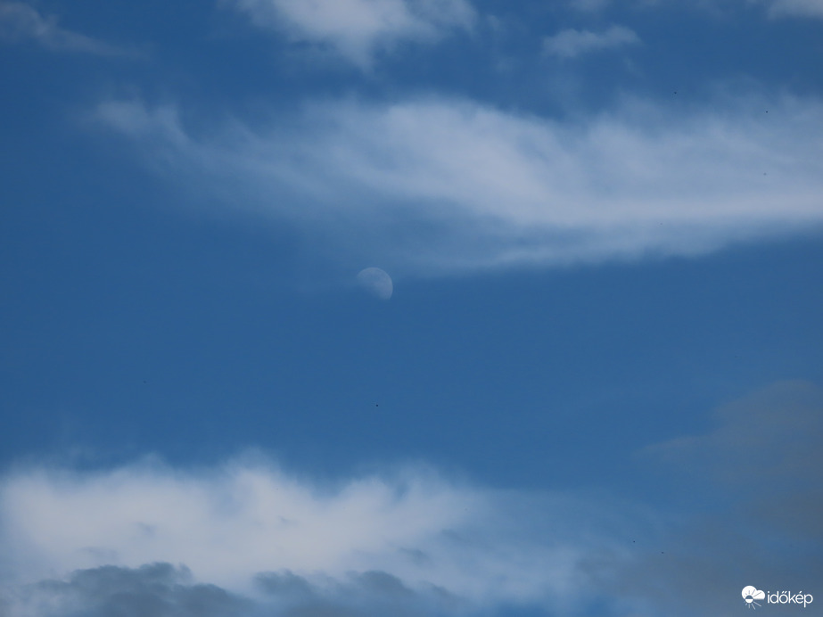 Délutáni Hold fátylakkal