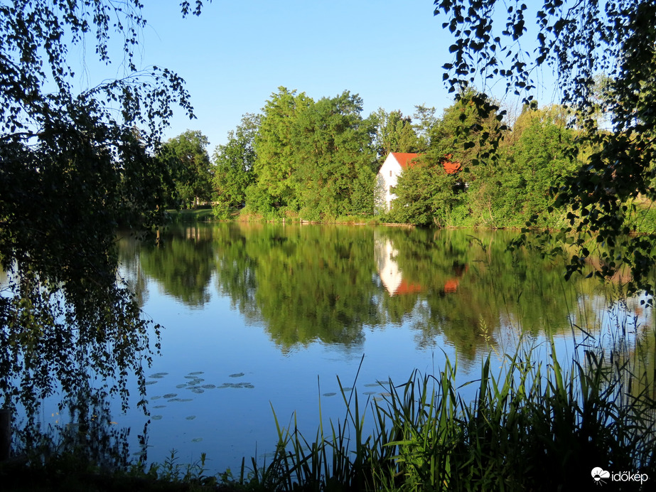 Reggel a Horgásztónál