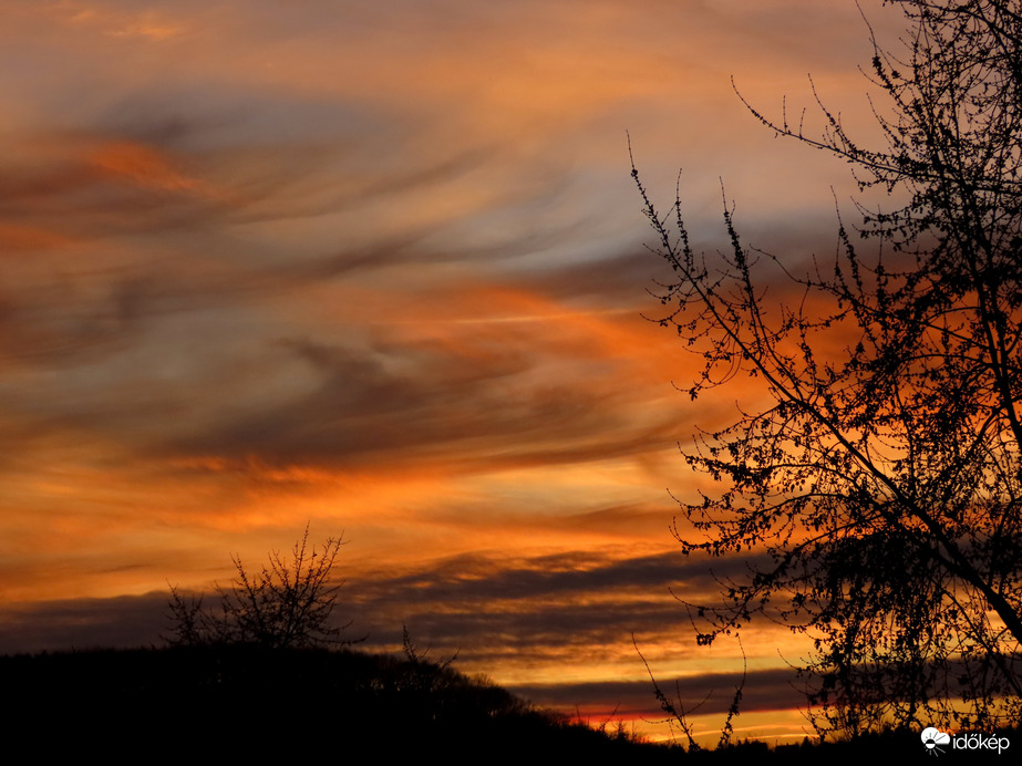 Színes napnyugta Szombathelyen