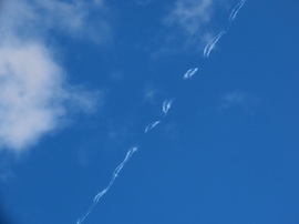 Szétoszló kondenzcsík