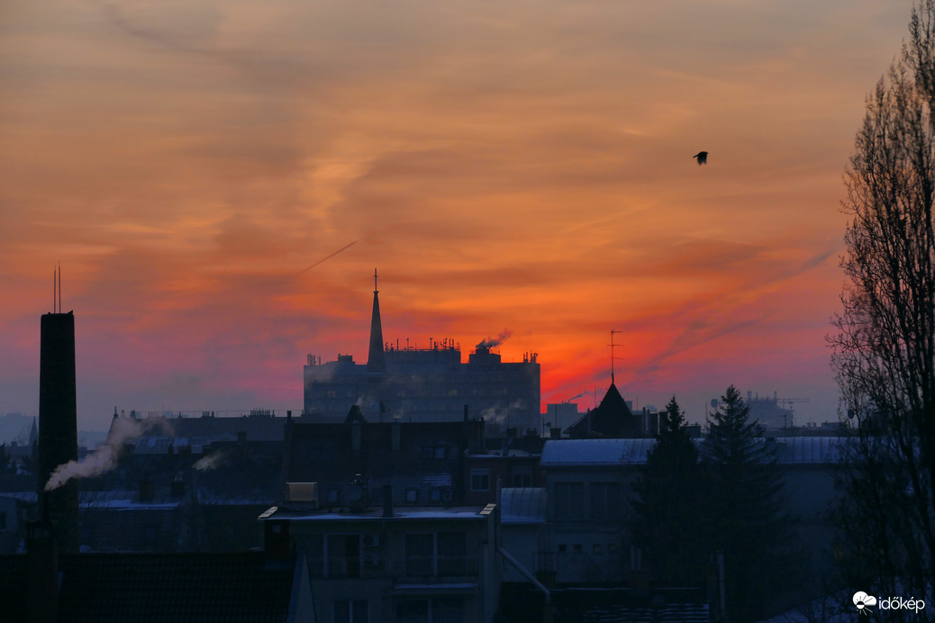 Bosnyák téri napkelte -10°
