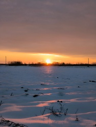 Hó és esti búcsú 