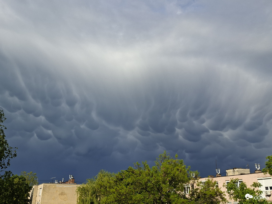 Mammatus felhők Kazincbarcika 