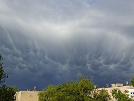 Mammatus felhők Kazincbarcika 