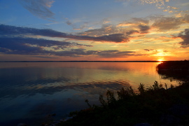 Szeptemberi naplemente a Balatonon
