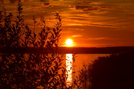 Szeptemberi naplemente a Balatonon
