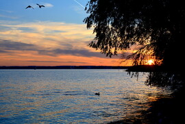 Napnyugta a Balatonon