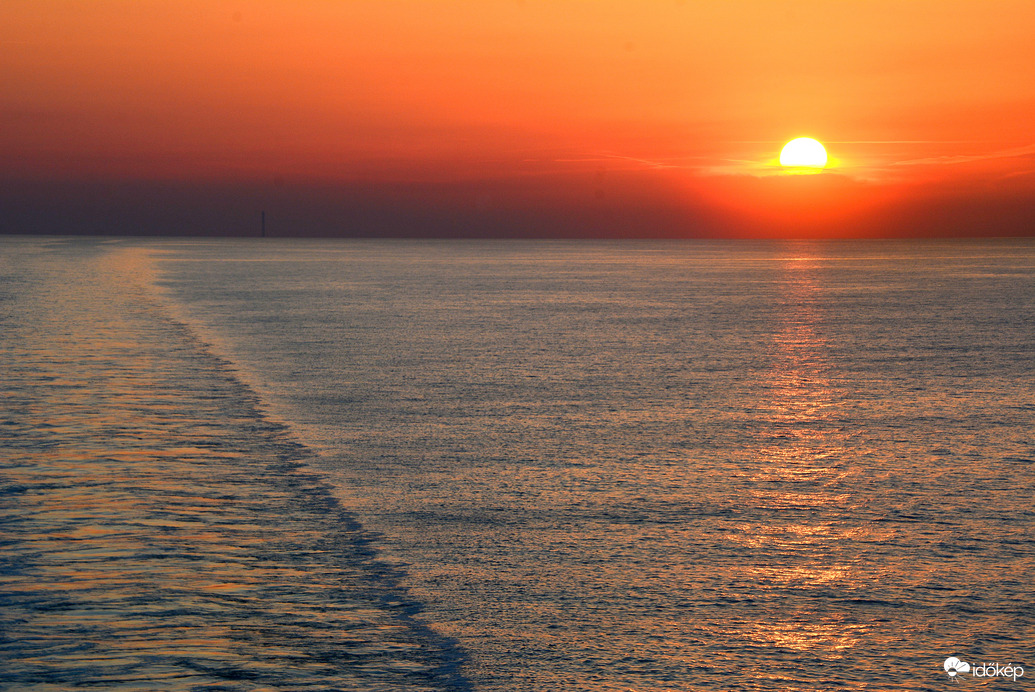 Naplemente az Adriai-tengeren