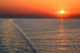 Naplemente az Adriai-tengeren