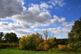 Gomolyfelhős, októberi ősz az Abért-tónál 10.11.