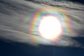 Napkoszorú ma délelőtt Szombathely felett 10.08.