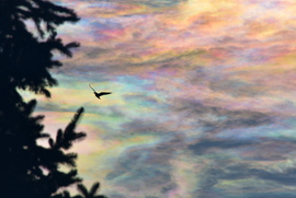 Gyönyörű irizáló felhők ez év utolsó napján Szombathely felett