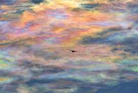 Gyönyörű irizáló felhők ez év utolsó napján Szombathely felett