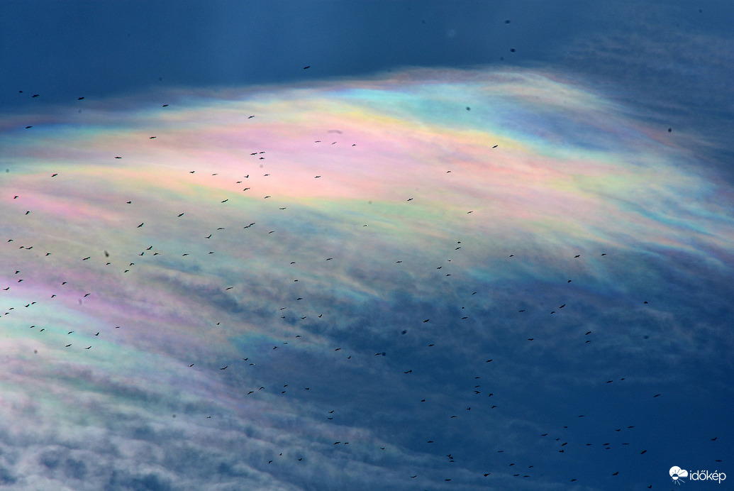 Irizáló felhők Szombathely felett 02.06.