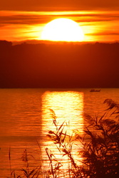 Szeptemberi naplemente a Balatonon