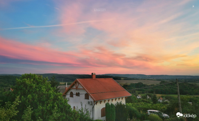 Tegnap este a Kőhegyi kilátóból. 