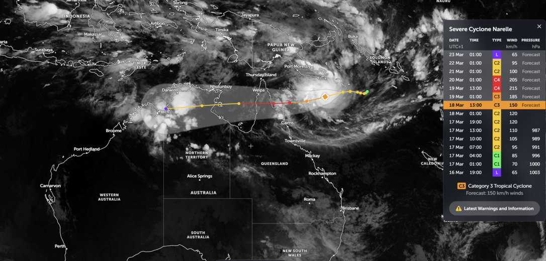 Narelle trópusi ciklon