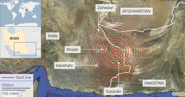 Irán földrengés