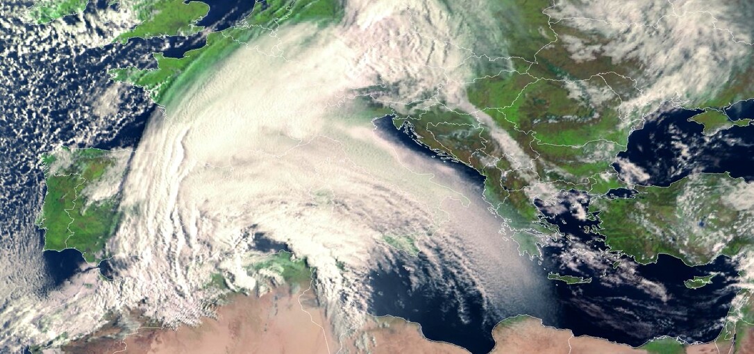 Felhőernyő a mediterrán térségben