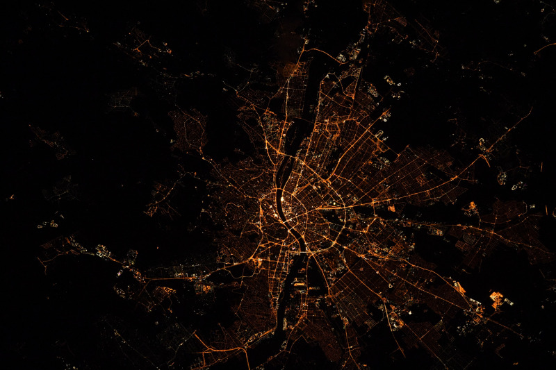Budapest a Nemzetközi Űrállomásról