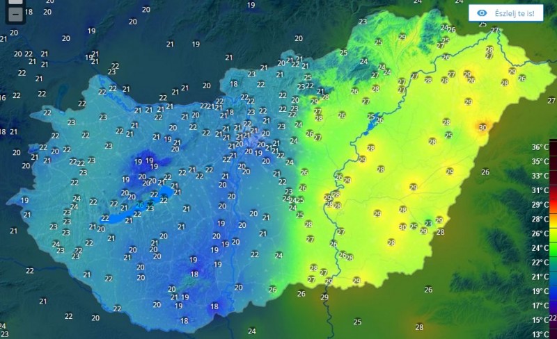 Hőtérkép 2016. 07. 28.