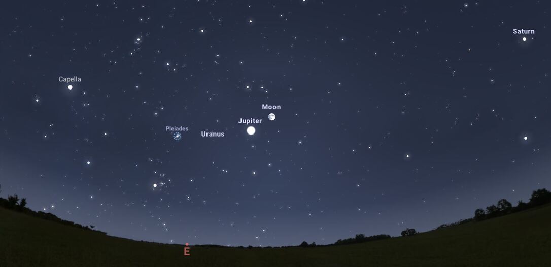 Hold-Jupiter együttállás