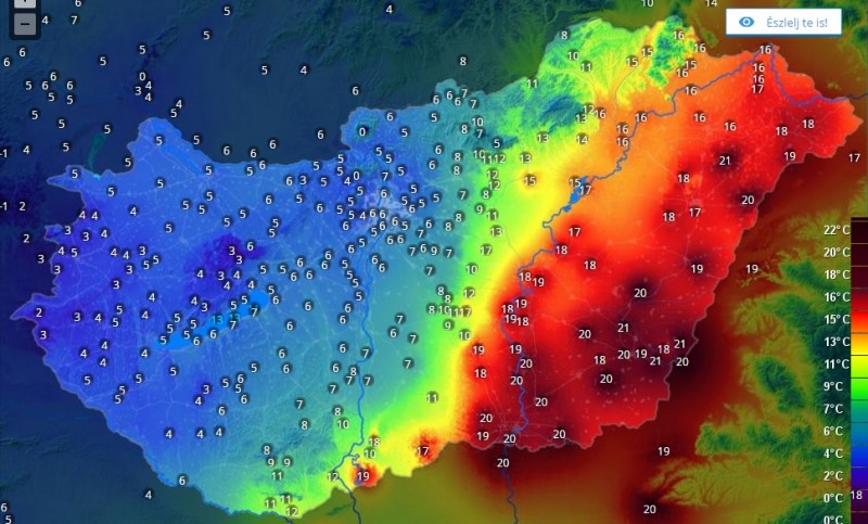 Hőmérséklet 2016. 04. 27.