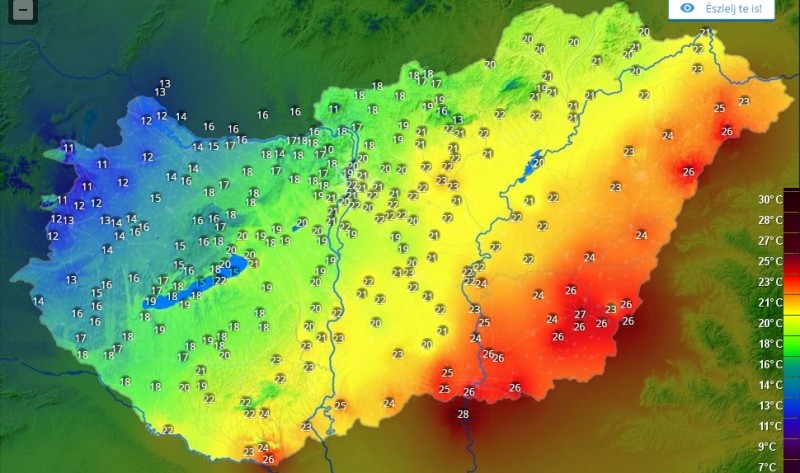 Hőmérséklet 2016. 04. 18.