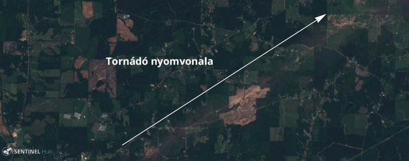 Tornádó nyomvonalak 2.