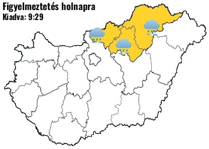 Figyelmeztetés ónos esőre