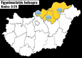 Figyelmeztetés ónos esőre