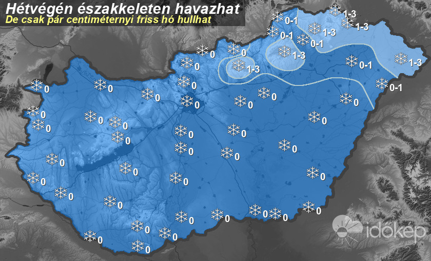 Havazás előrejelzés térképünk