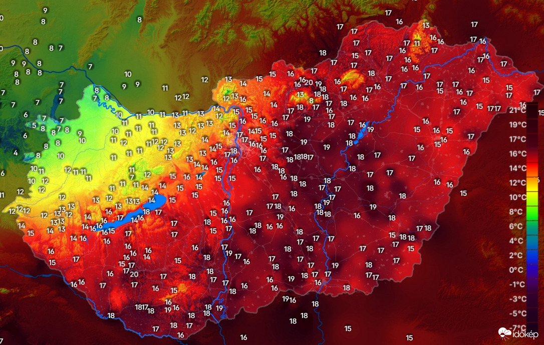 Belopódzott északnyugatra a hideg