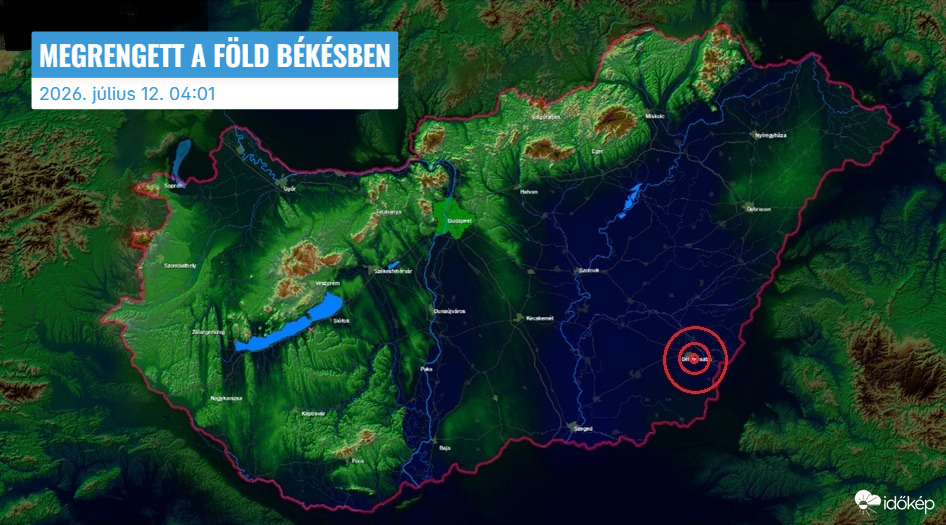 Földrengés volt Békésben