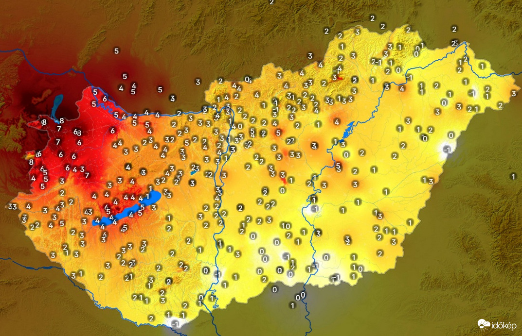 24 óra alatt ennyit melegedett a levegő