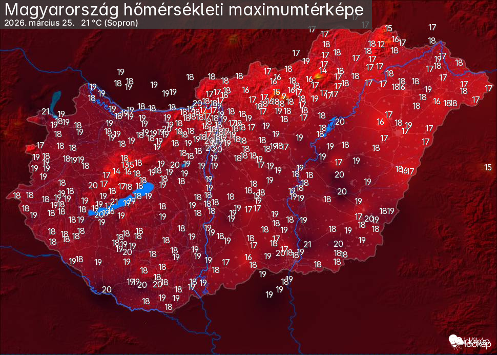 Szerdán elértük a 20 fokot