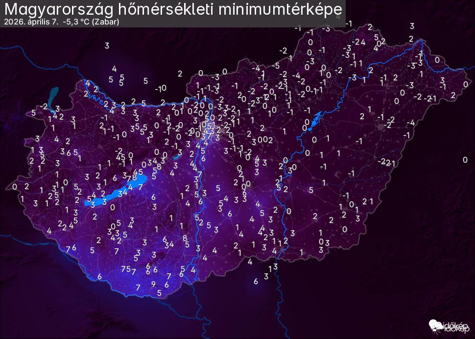 Kedd reggeli minimumok