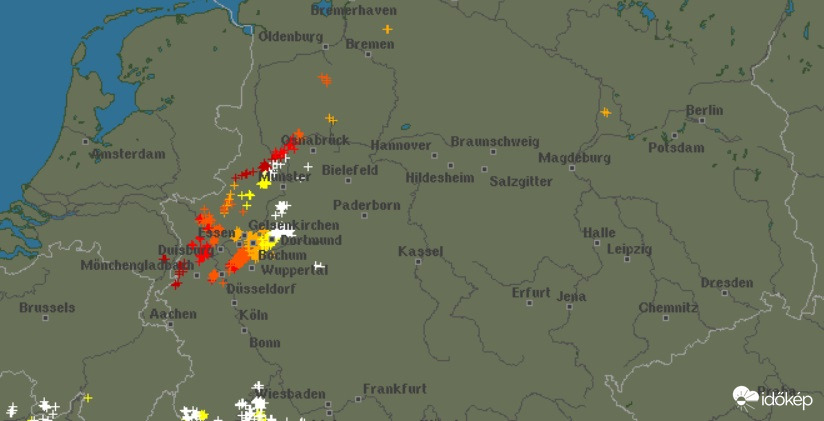 Dortmundban csapkodtak a villámok