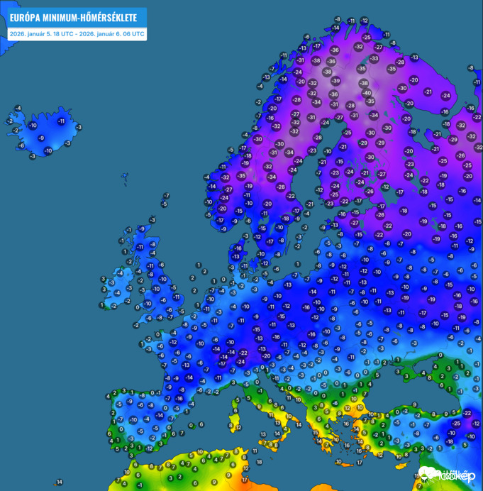 Tombol a tél Európában