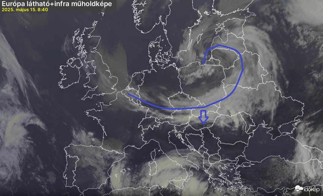 Érkezik a front felhőzete