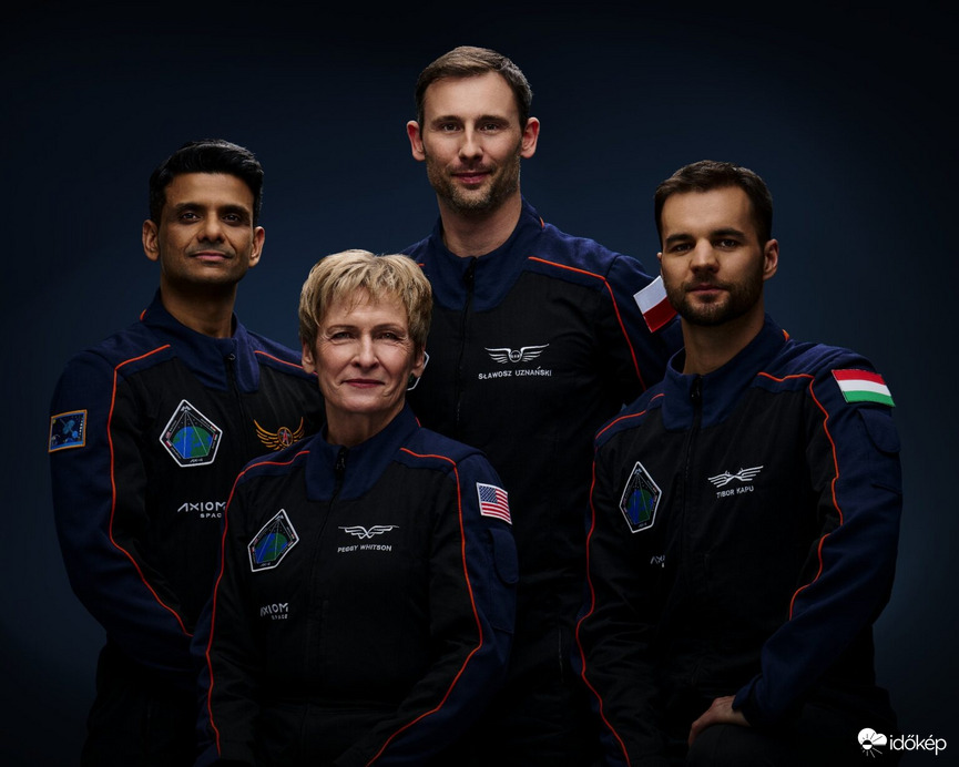 Az Ax-4 misszó résztvevői