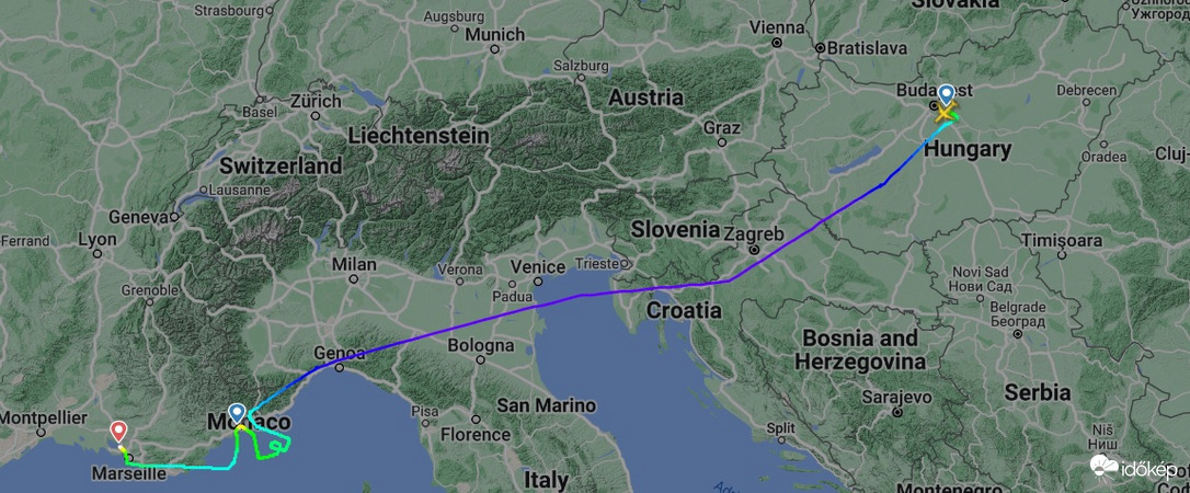 Forrás: Flightradar24