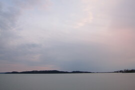 Balatonfüredi alkonyat pasztell színekben-1.