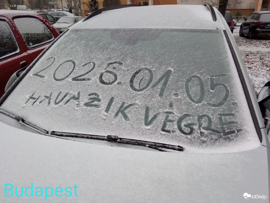 Délután három előtt kezdett havazni ☺️