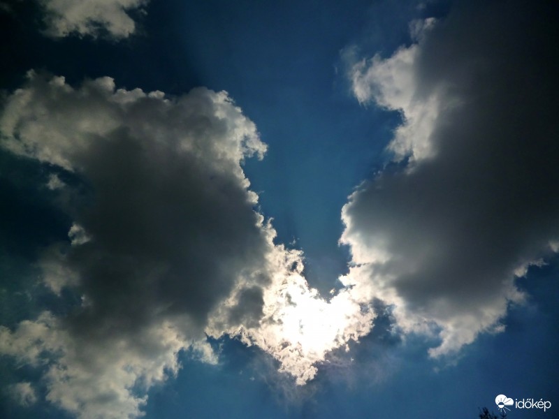 Felhőszív és tyndall-sugarak