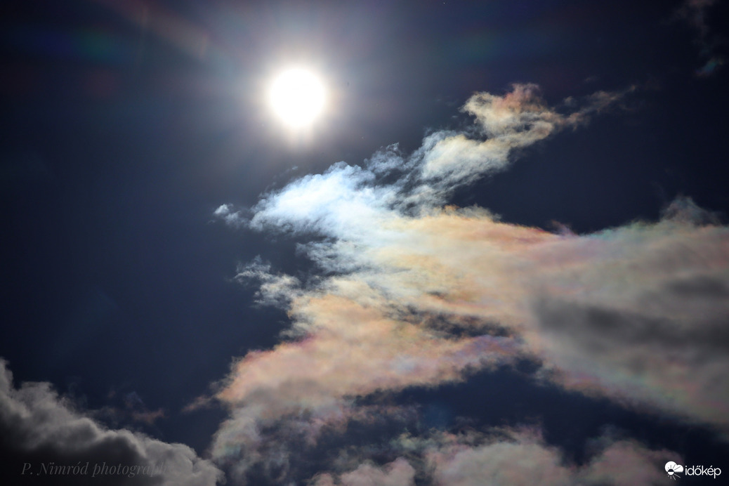 Irizáló felhők ☺️