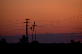 Napnyugta utáni színek Dévaványán