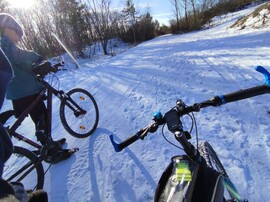 Téli kerékpárút