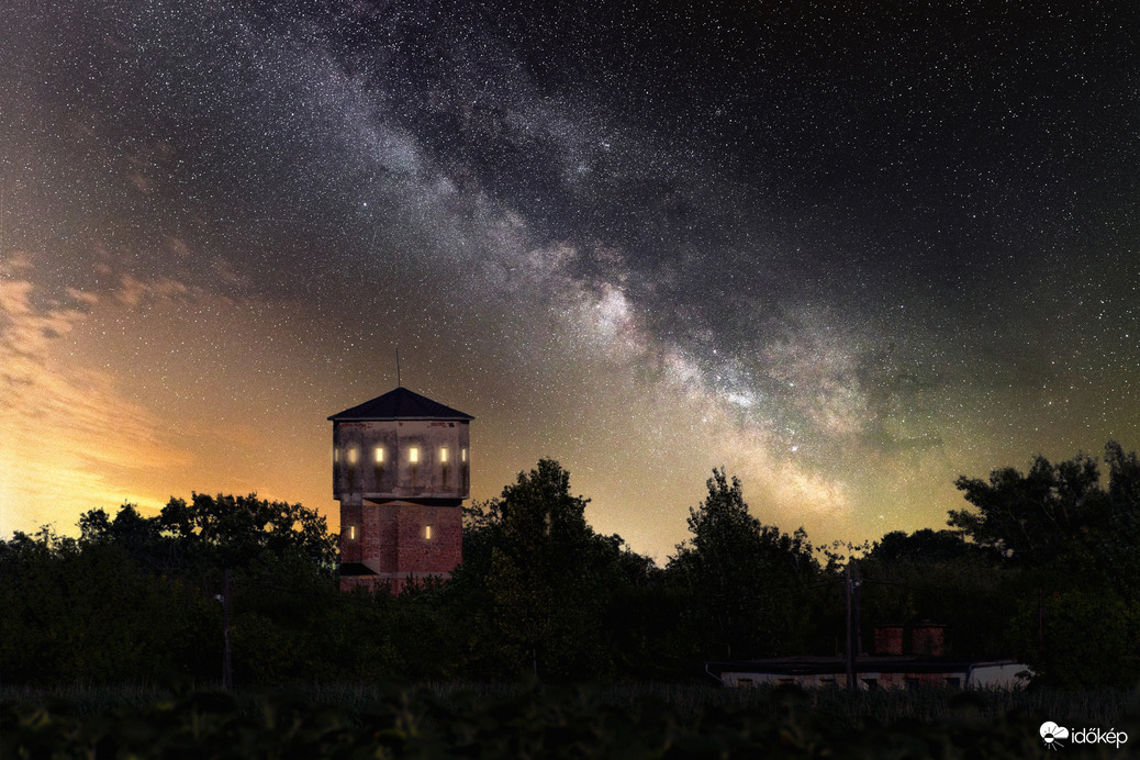 Nyári Tejút Ürmöshát (Hajdú-Bihar) közelében