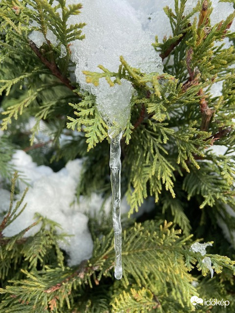 Jégcsap a dermesztő hidegben